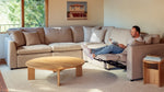 Sillón reclinable eléctrico Lift Off, brazo izquierdo, Light Pebble