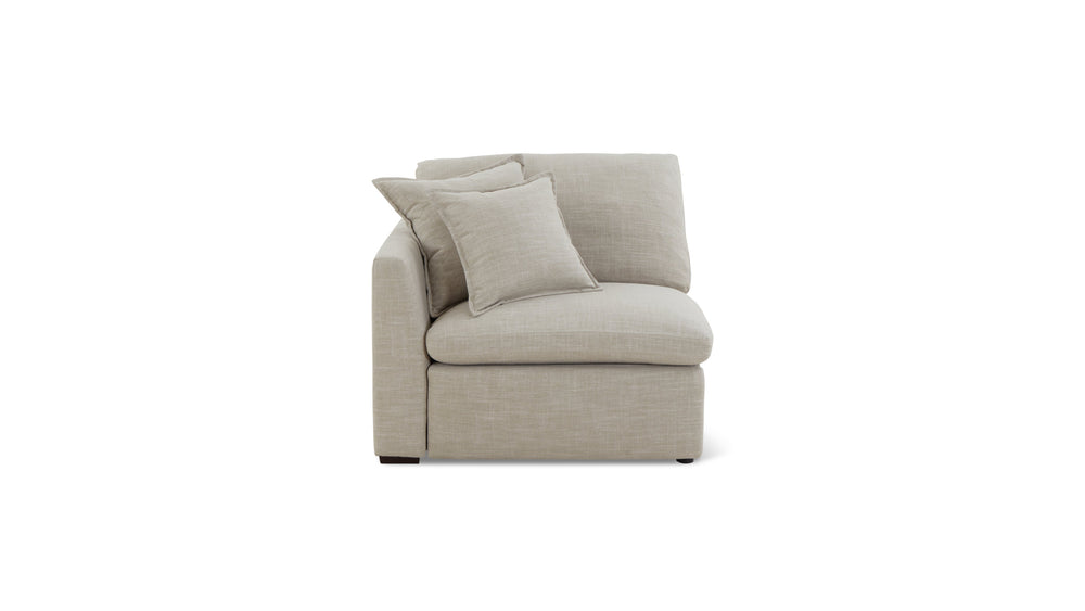 Sillón reclinable eléctrico Lift Off, brazo izquierdo, Light Pebble