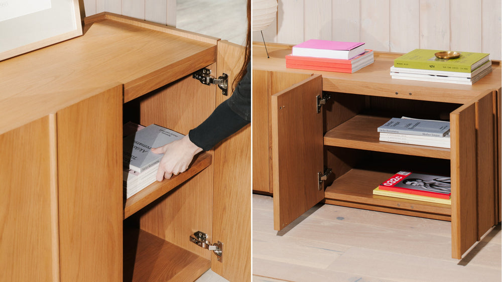 Mueble multimedia Tidal, roble