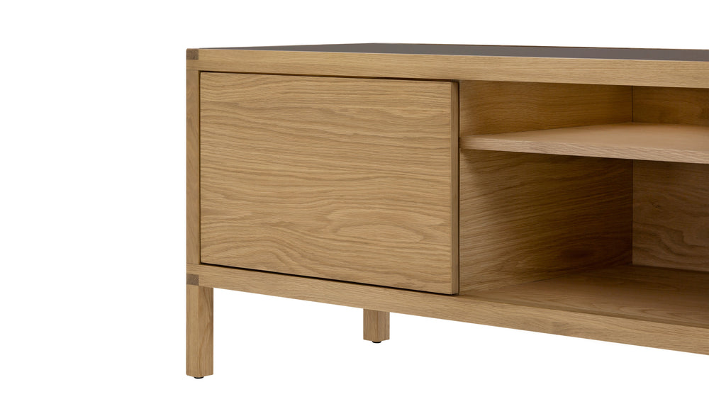 Glimpse Mueble multimedia, roble blanco