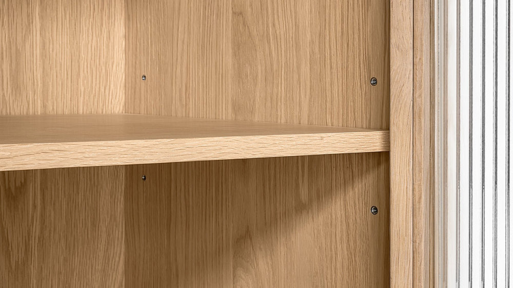 Showcase Mueble multimedia, roble blanco