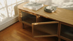 Showcase Mueble multimedia, roble blanco