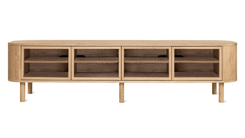 Showcase Mueble multimedia, roble blanco