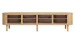 Showcase Mueble multimedia, roble blanco