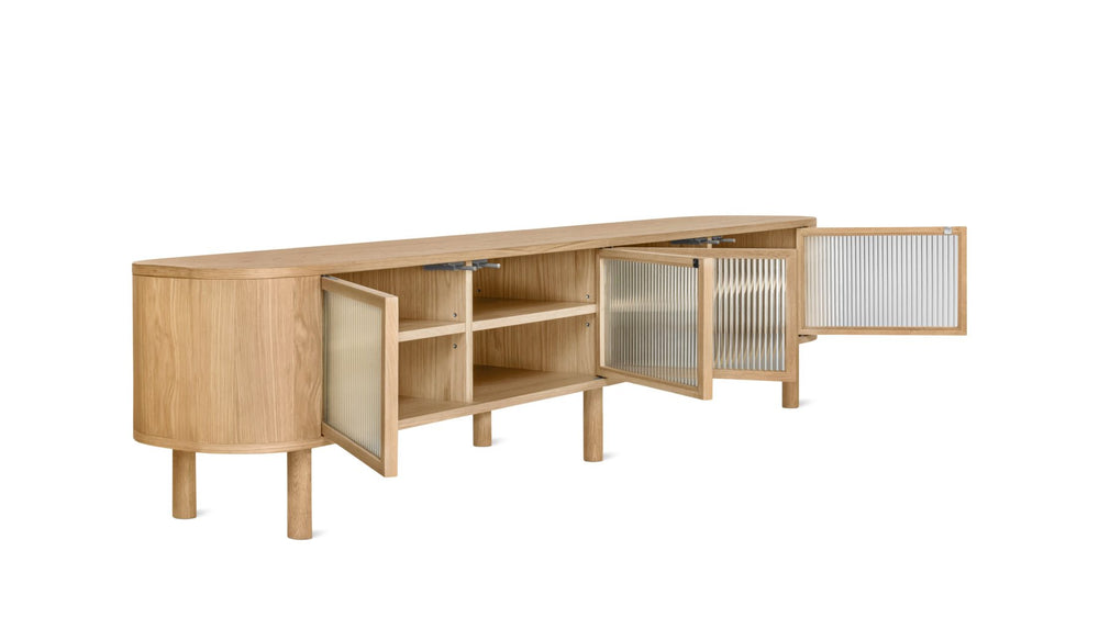 Showcase Mueble multimedia, roble blanco