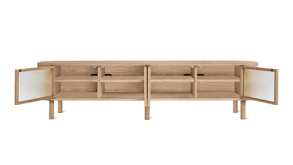 Showcase Mueble multimedia, roble blanco
