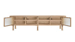 Showcase Mueble multimedia, roble blanco
