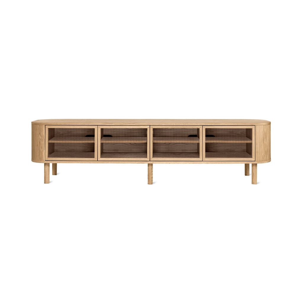 Showcase Mueble multimedia, roble blanco