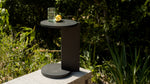 By Your Side Mesa para exterior, metal negro