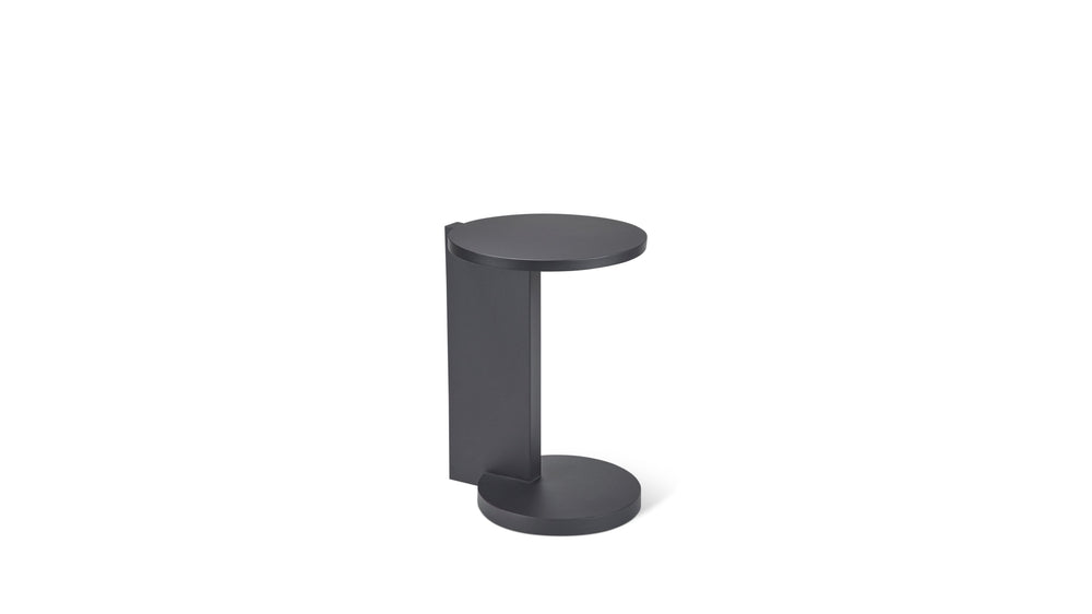 By Your Side Mesa para exterior, metal negro