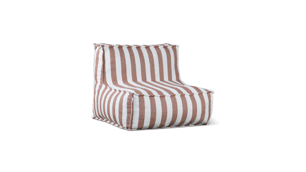 Make Waves Silla sin brazos para exteriores, Rayado toscano