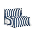 Silla sin brazos para exteriores Make Waves, Rayas Océano