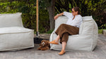 Silla esquinera para exterior Make Waves, Gull