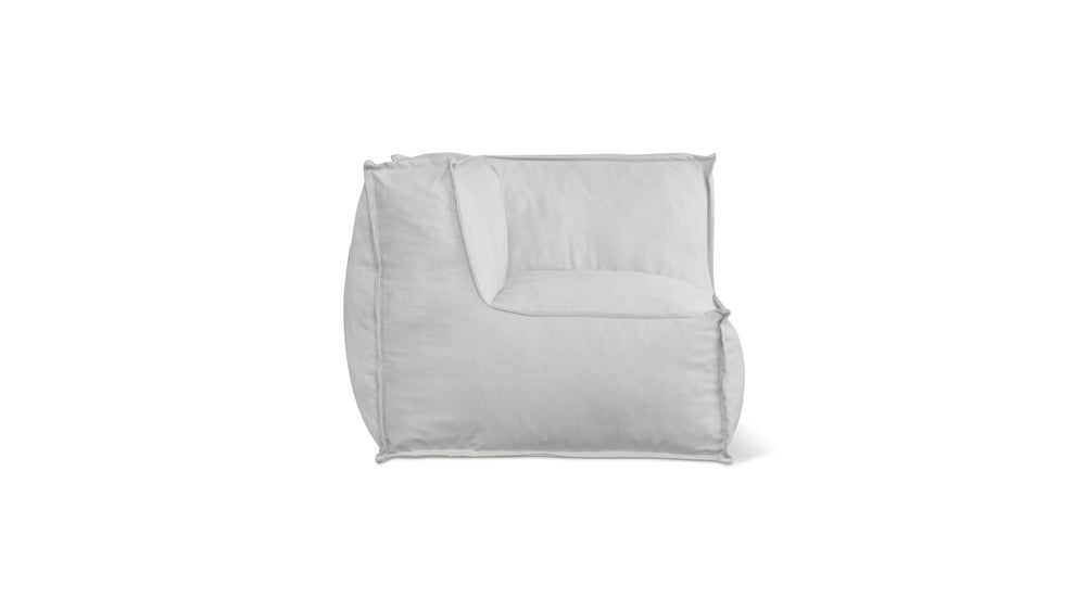 Silla esquinera para exterior Make Waves, Gull