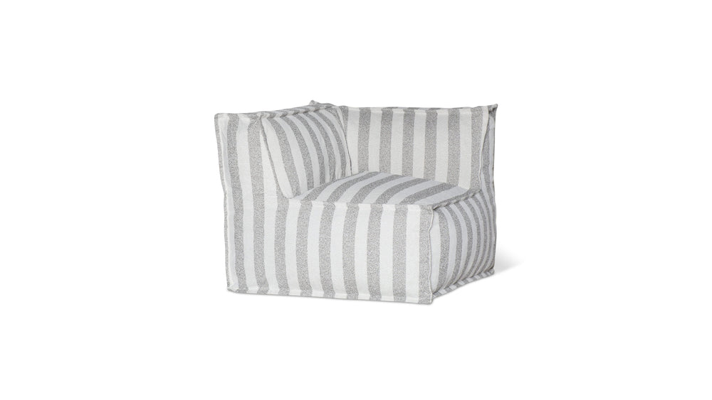 Make Waves Sillón esquinero para exteriores, Brighton Stripe
