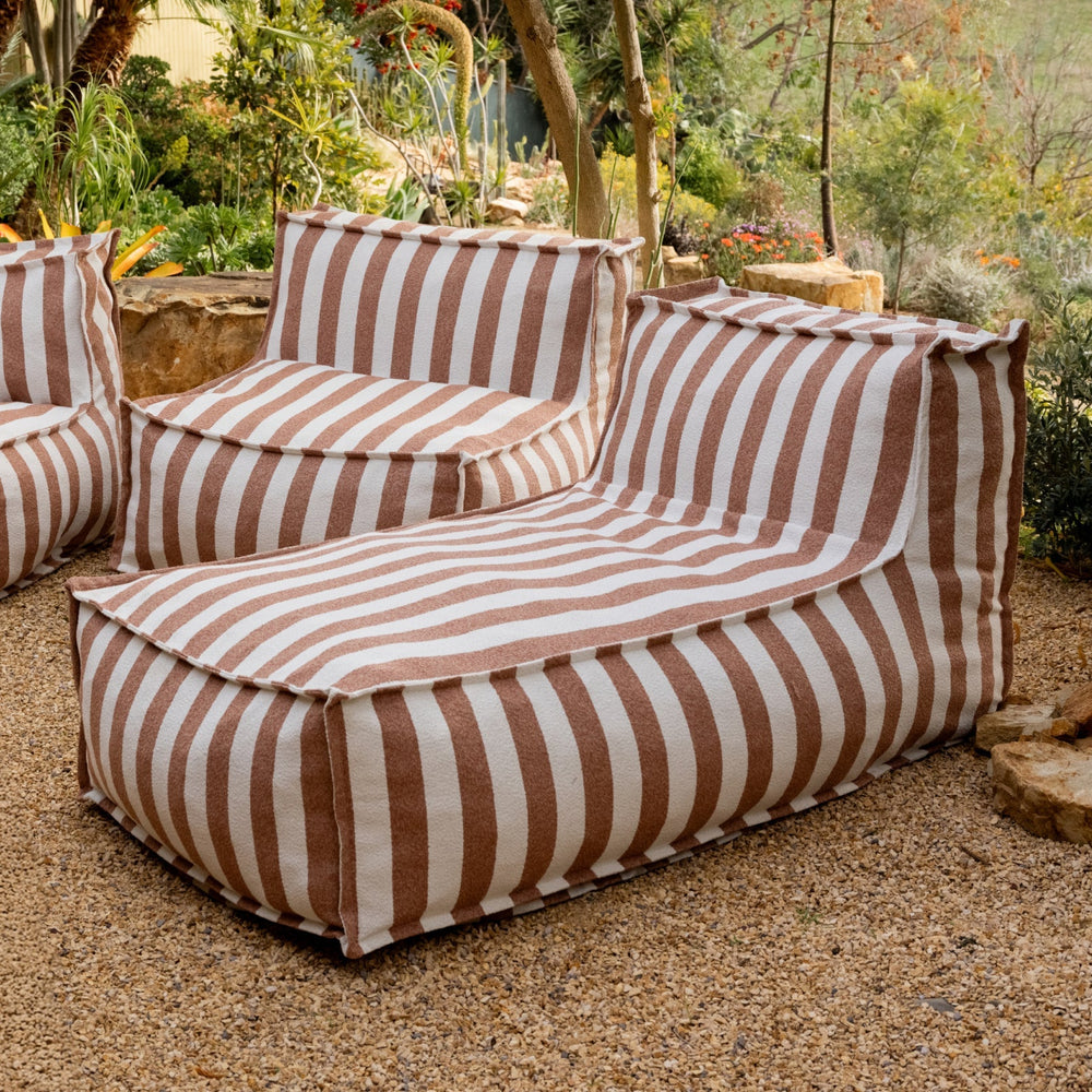 Make Waves Chaise para exterior, rayas toscanas
