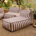 Make Waves Chaise para exterior, rayas toscanas