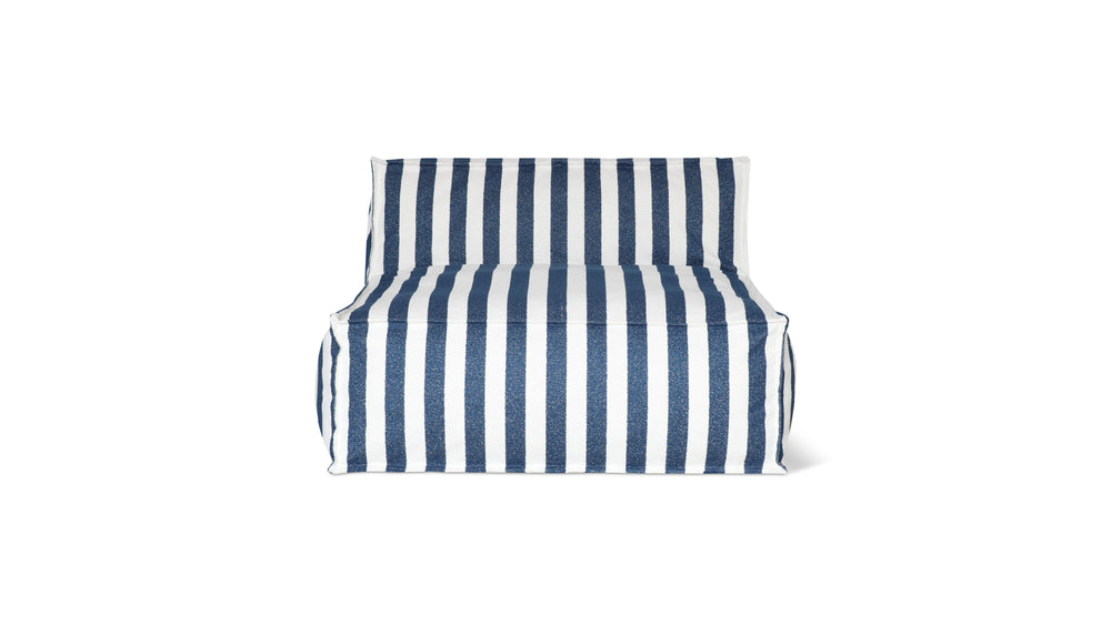 Make Waves Sofá para exterior de 2 plazas, Ocean Stripe