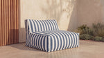 Make Waves Sofá para exterior de 2 plazas, Ocean Stripe