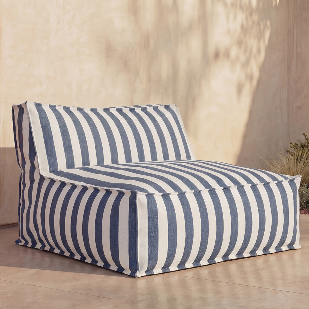 Make Waves Sofá para exterior de 2 plazas, Ocean Stripe
