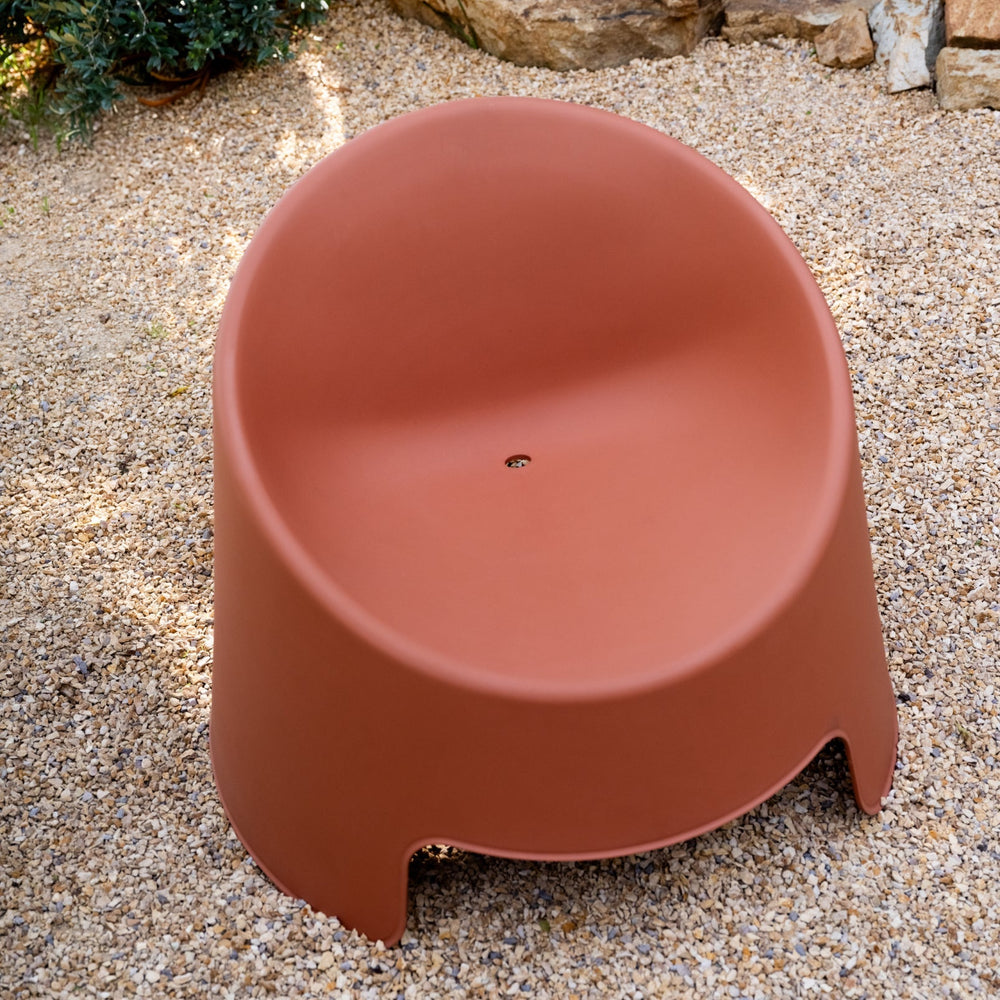 Inner Circle Sillón lounge para exterior (Juego de 2), Canela