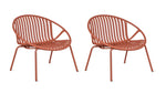 Golden Hour Sillón lounge para exterior (juego de dos), Canela