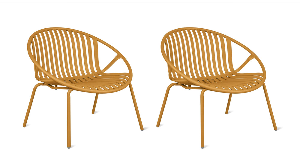 Golden Hour Sillón lounge para exterior (Juego de dos), Limón