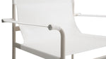 Silla lounge para exterior Poolside, marfil
