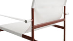 Sillón lounge para exterior Poolside, terracota