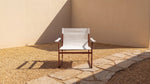 Sillón lounge para exterior Poolside, terracota