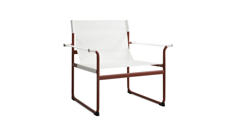 Sillón lounge para exterior Poolside, terracota