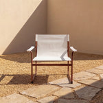 Sillón lounge para exterior Poolside, terracota