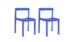 Silla de comedor de exterior Open Air (juego de dos), arce