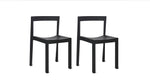Silla de comedor de exterior Open Air (juego de dos), arce