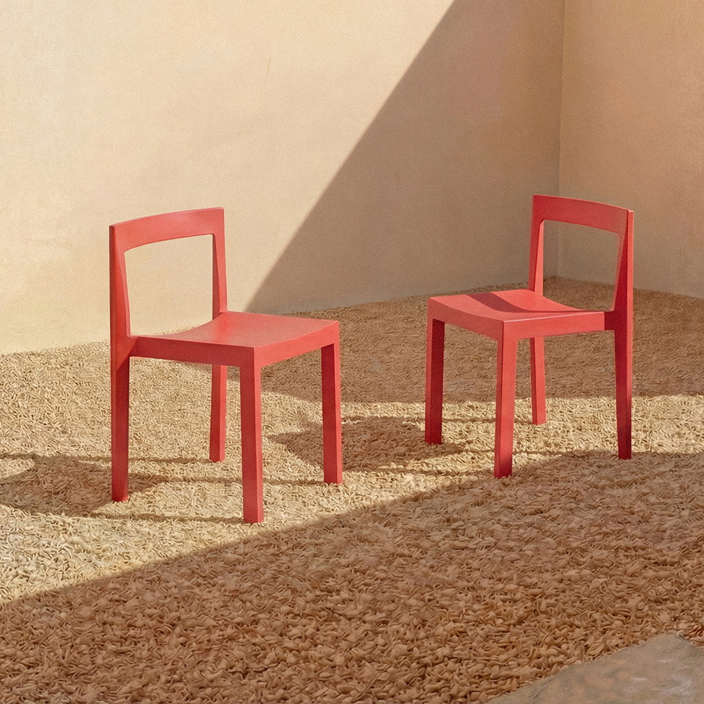 Silla de comedor de exterior Open Air (juego de dos), arce