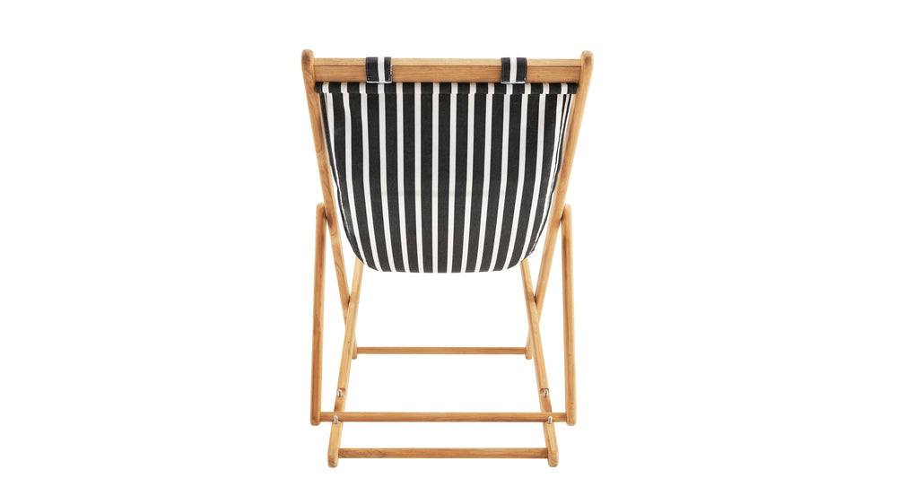 Settle In Silla para patio exterior, grande, arena negra