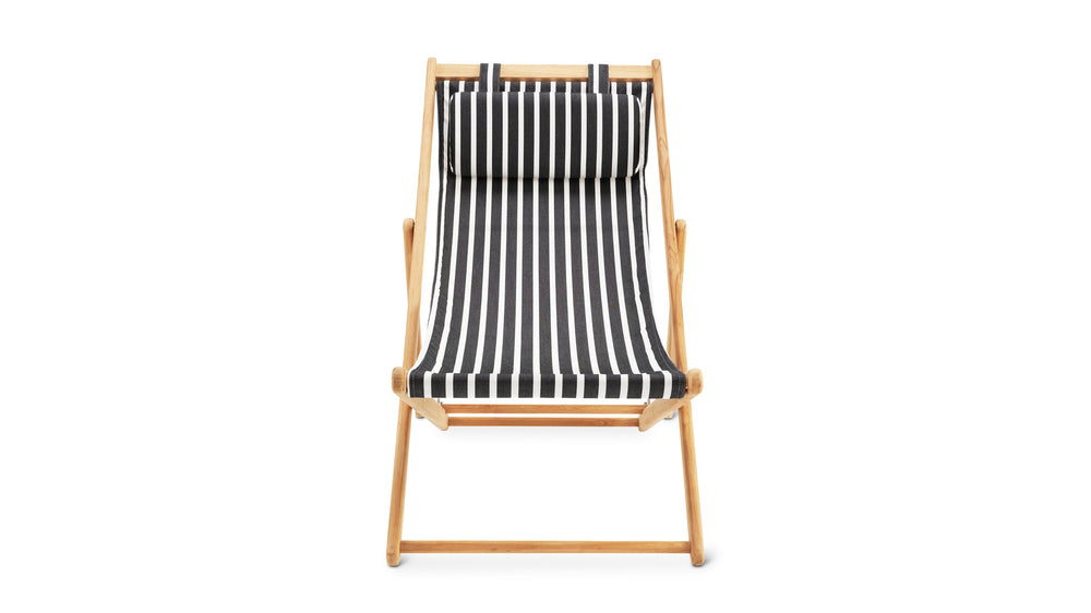 Settle In Silla para patio exterior, grande, arena negra