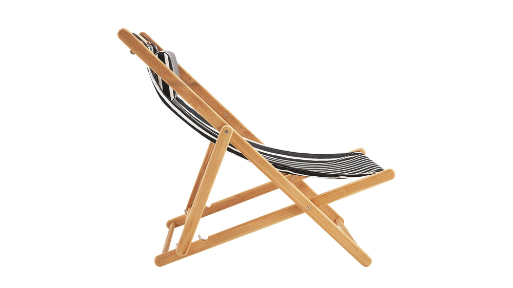 Settle In Silla para patio exterior, grande, arena negra