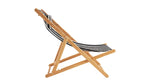 Settle In Silla para patio exterior, grande, arena negra