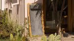Settle In Silla para patio exterior, grande, arena negra