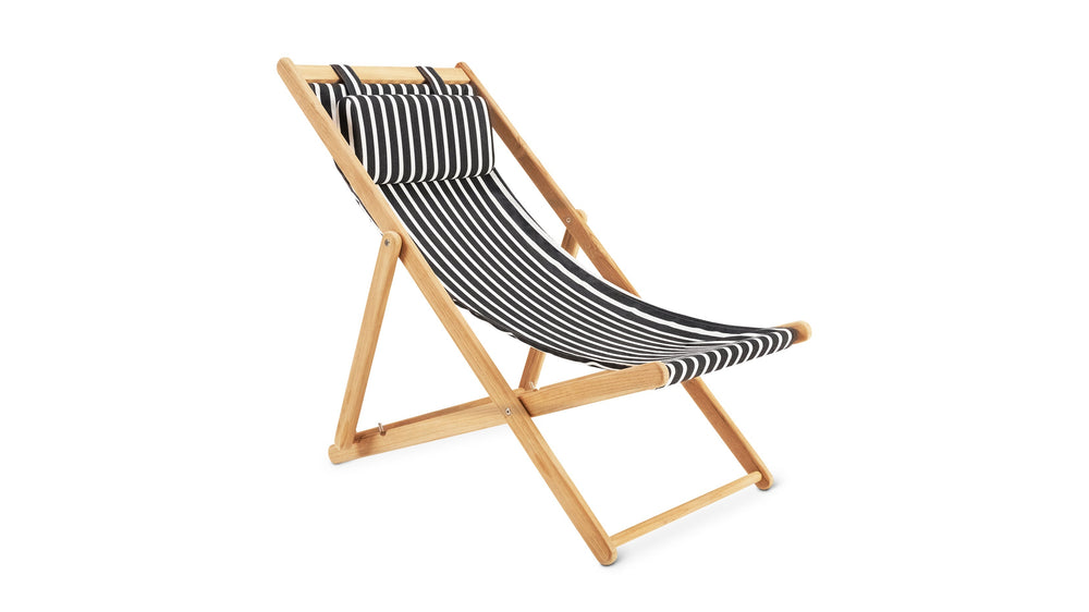 Settle In Silla para patio exterior, grande, arena negra