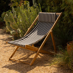 Settle In Silla para patio exterior, grande, arena negra