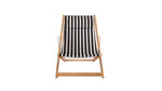 Settle In Silla de patio exterior, pequeña, arena negra