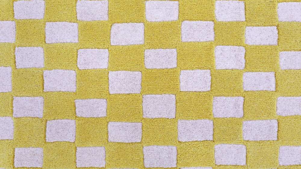 Alfombra Checkers x Scott Sueme, 8x10, Aloe