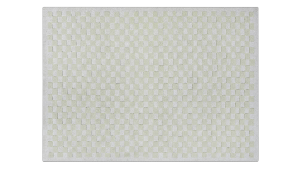 Alfombra Checkers x Scott Sueme, 8x10, Aloe