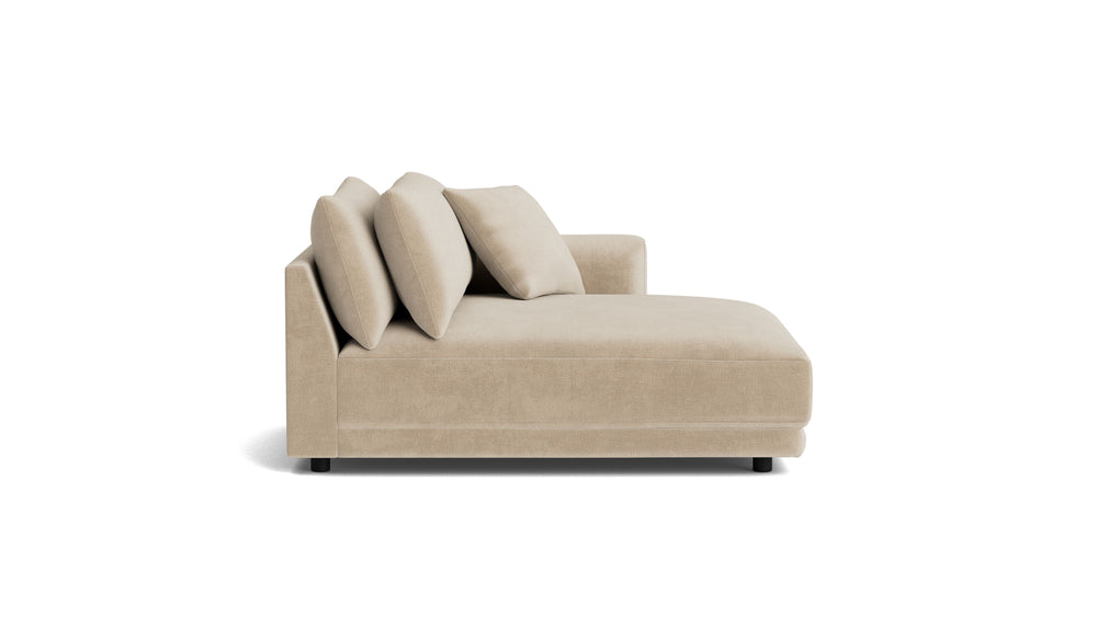 Soft Spot chaiselongue con brazo derecho, avena