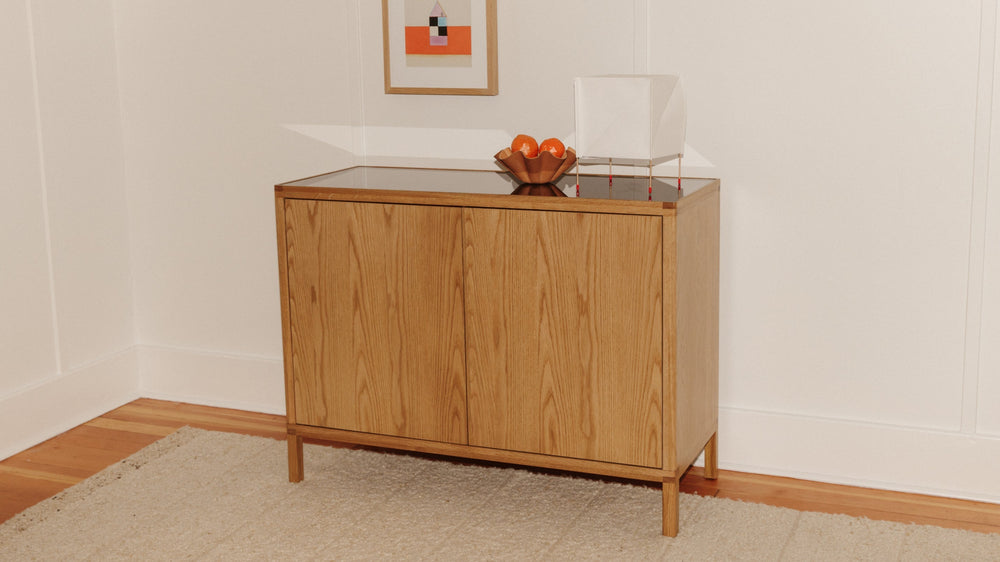 Glimpse, gabinete de roble blanco
