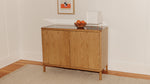 Glimpse, gabinete de roble blanco