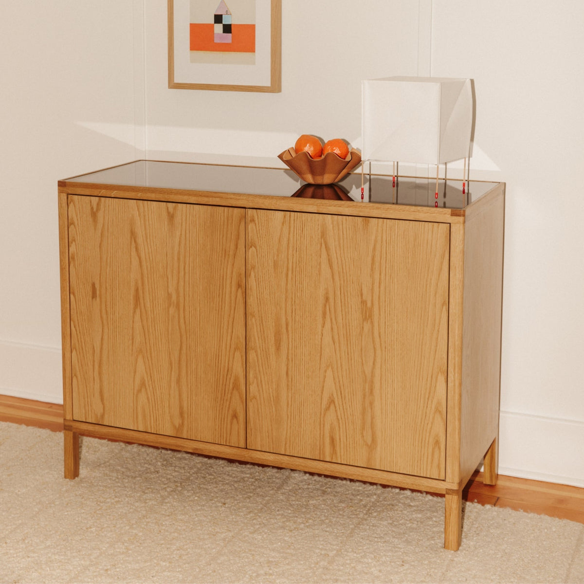 Glimpse, gabinete de roble blanco