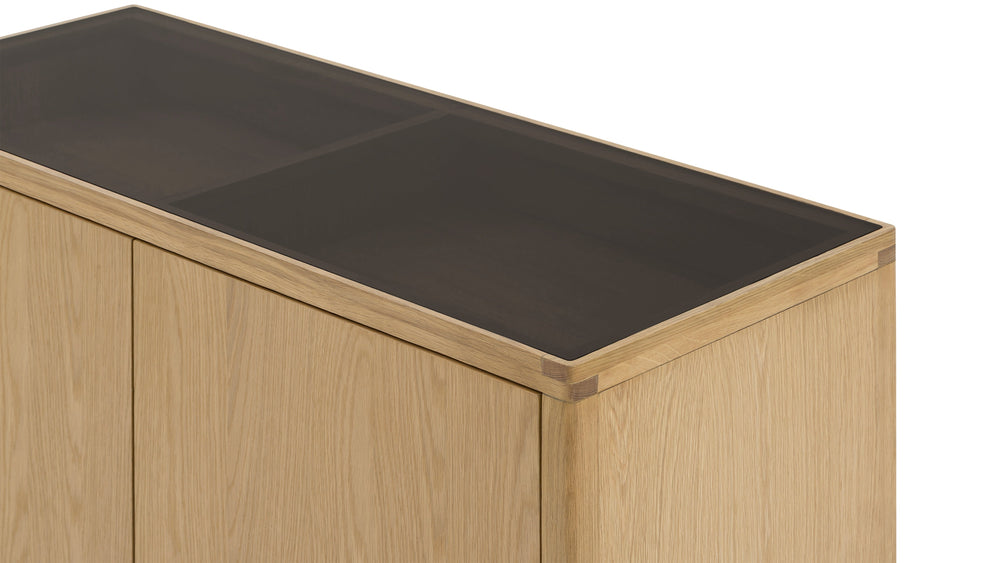Glimpse, gabinete de roble blanco